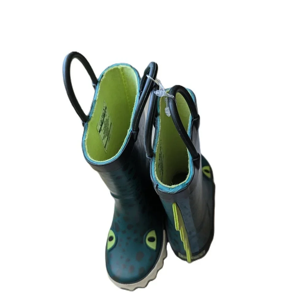 Carter's Baby Toddler Boys Green MONSTER Rainboot CAMO Rain Boots for Ki… - Picture 2 of 8